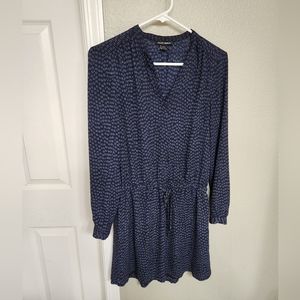 Hilary Radley Navy Blue Long Sleeve XS Tunic Dress
